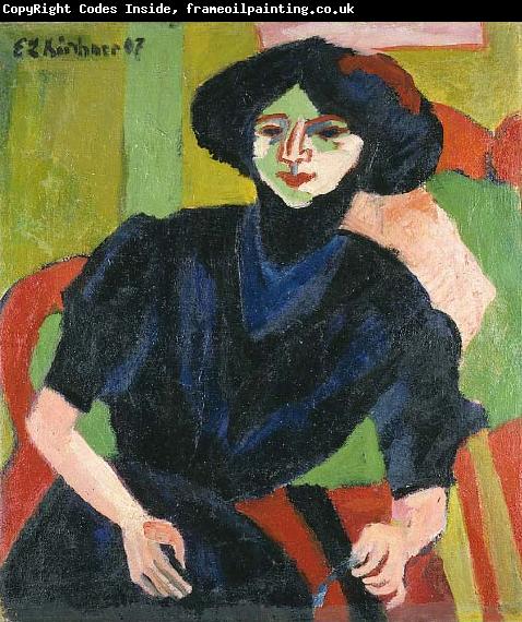 Ernst Ludwig Kirchner Portrait of a Woman